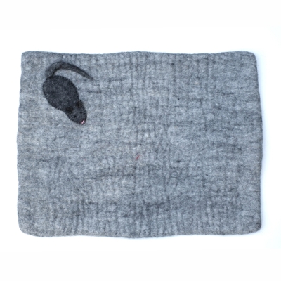 Vilten kattenkleedje grijs Vilten kattenkleedje grijs